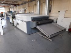 Natgraph type 130-0210J UV Dryer, serial number 234-99-9, lamp hours 7889, belt width 1100mm