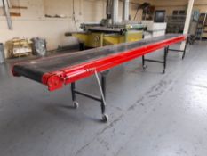 Mobile Belt Conveyor, belt width circa 500mm, conveyor length circa 5700mm