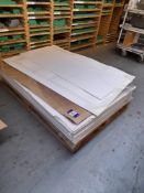 1 - Pallet of Clear Static Vinyls (as photographed), approx. 1525 x 1040mm