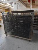 Mobile Drying Rack, circa 1600mm x 1050mm, 49 trays