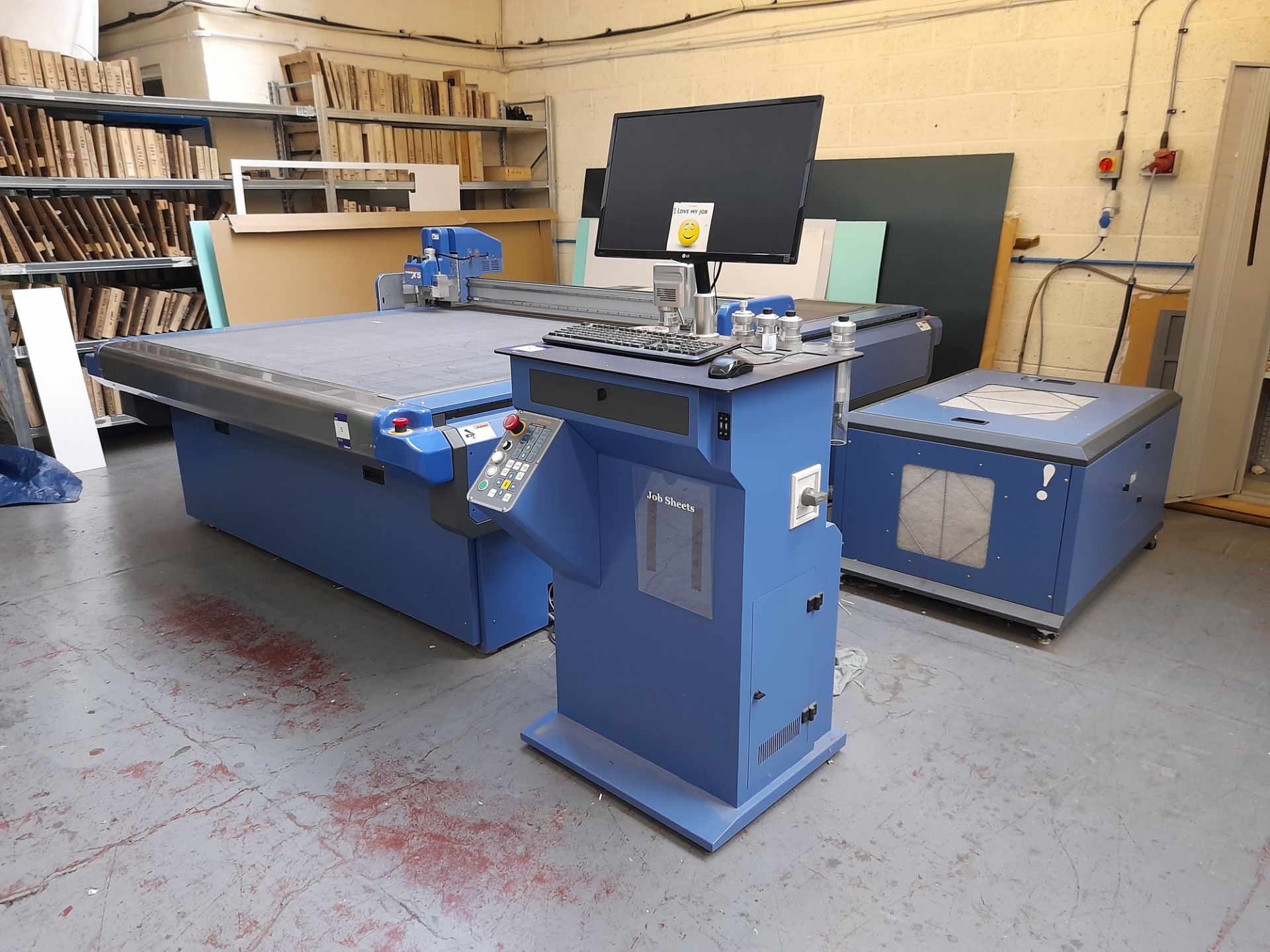 Dyss X5 Digital Die Cutter, serial number 1625TNKC160401, manufactured April 2016, with controls and - Image 2 of 11