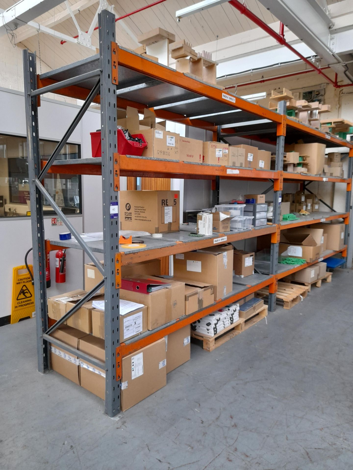 2 - Bays of Dexion Speedlock Pallet Racking, to include 3 - uprights 2500mm high, 920mm depth , - Image 4 of 5