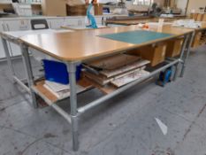 Bespoke Scaffold Worktable, circa 2400mm x 1050mm