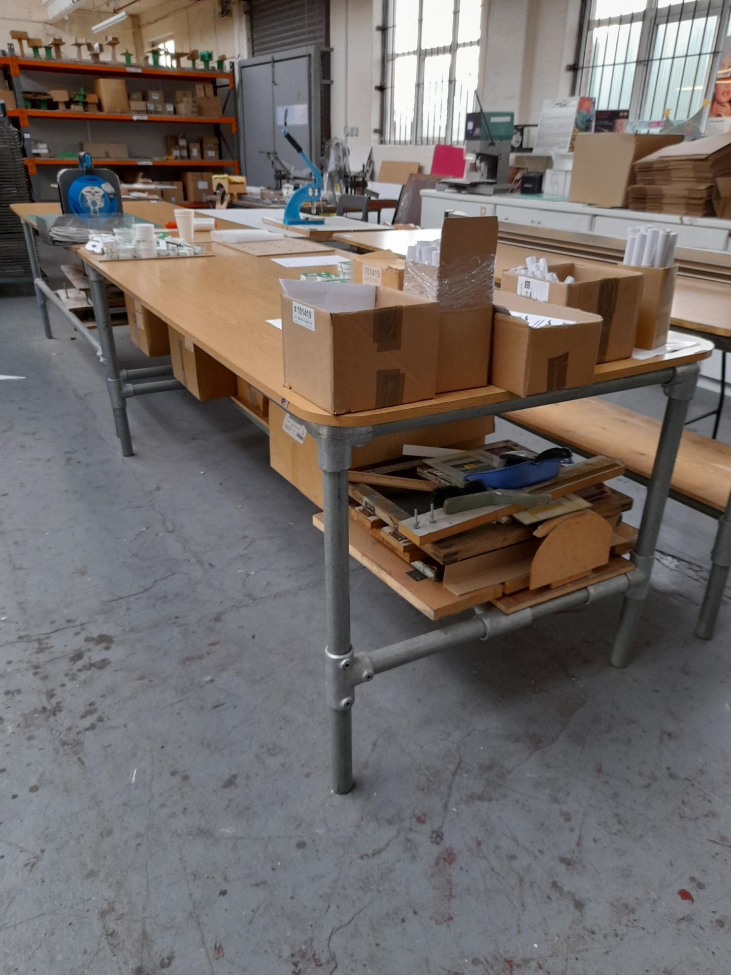 Bespoke Scaffold Worktable, circa 2400mm x 1050mm - Image 2 of 2