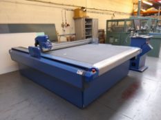Dyss X5 Digital Die Cutter, serial number 1625TNKC160401, manufactured April 2016, with controls and