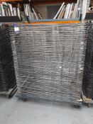 Mobile Drying Rack, circa 1070mm x 820mm, 48 trays