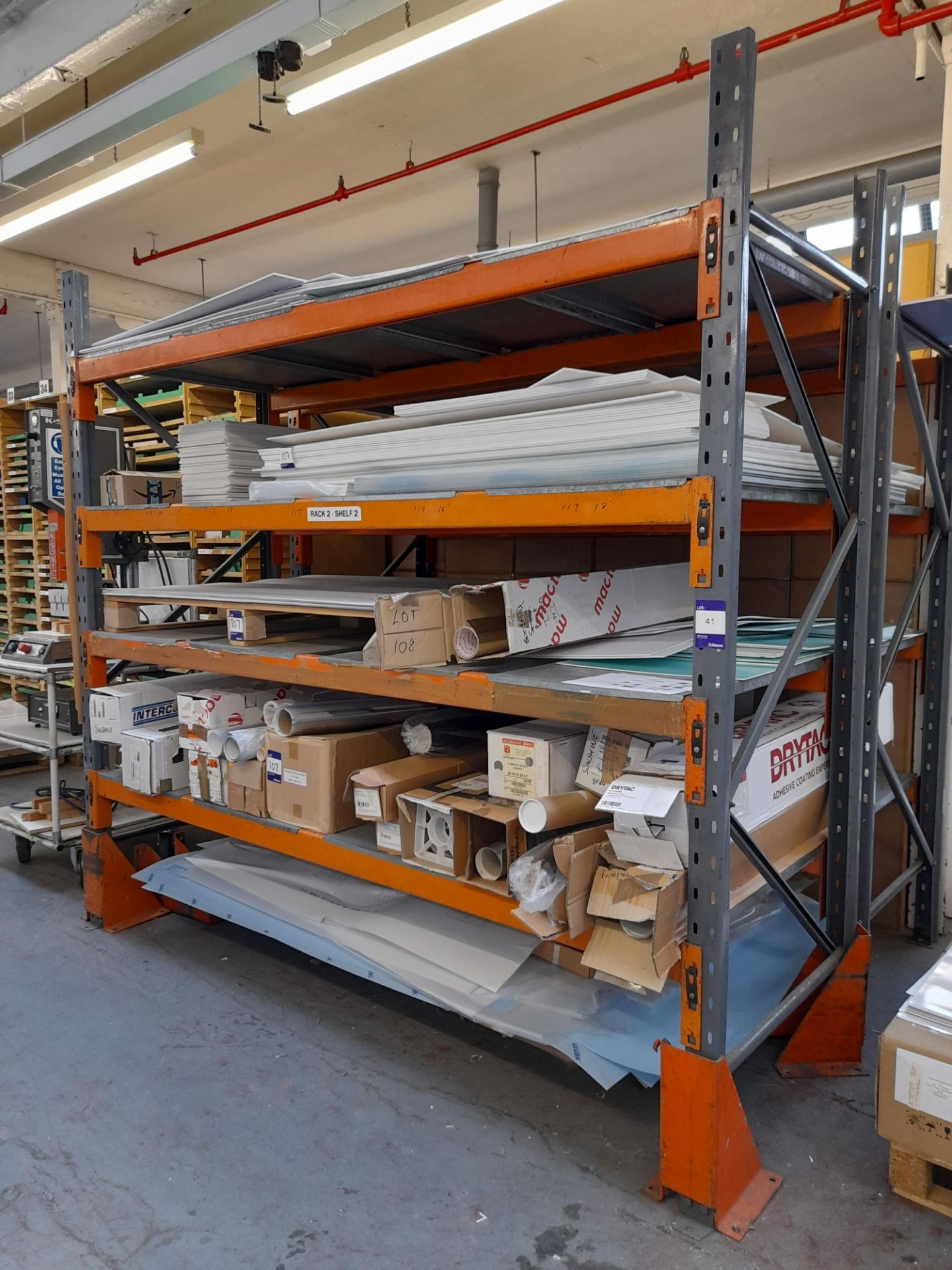 2 - Bays of Dexion Speedlock Pallet Racking, to include 4 - uprights 2500mm high, 920mm depth, 8 – - Image 2 of 3