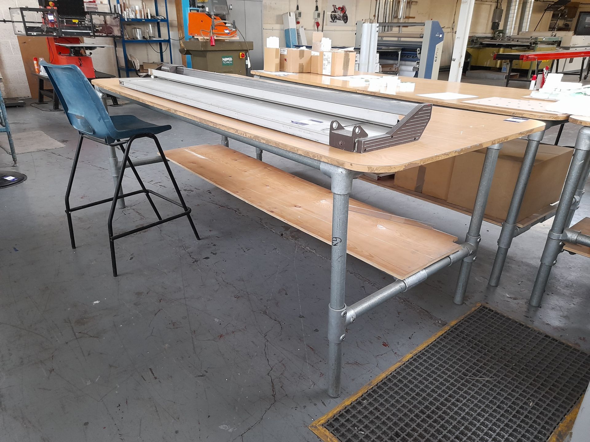 Bespoke Scaffold Worktable, circa 2400mm x 1050mm