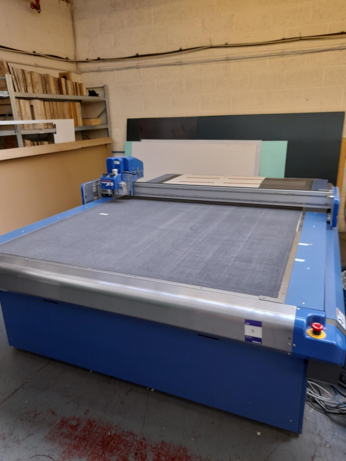 Dyss X5 Digital Die Cutter, serial number 1625TNKC160401, manufactured April 2016, with controls and - Image 9 of 11