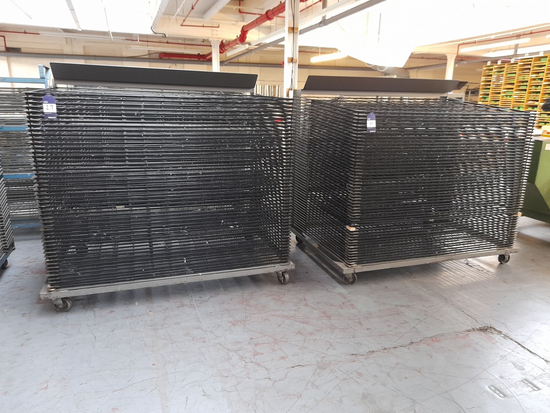 2 - Mobile Drying Racks, circa 1600mm x 1050mm, 49 trays - Image 3 of 3