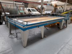 Bespoke Manual Vacuum Screen Print Table, overall bed size 4020mm x 1660mm