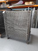 Mobile Drying Rack, circa 1070mm x 820mm, 48 trays
