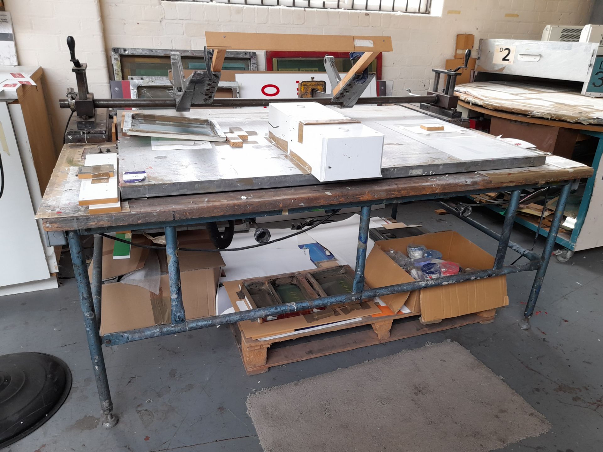 Bespoke Screen Print Worktable