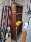 Antique effect wooden upright rack