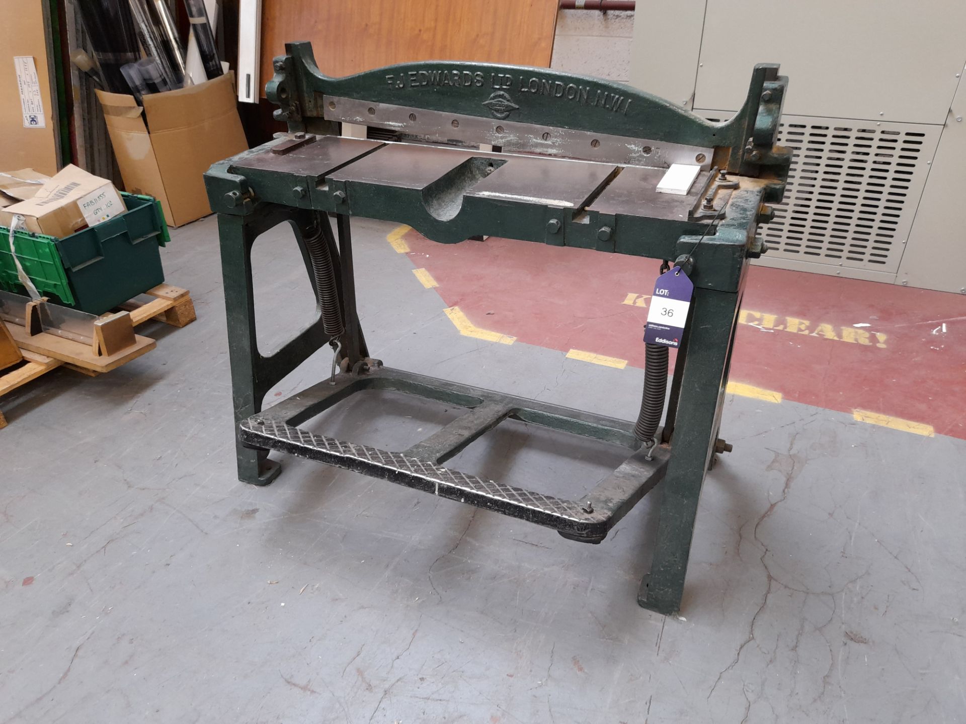 F J Edwards Limited Treadle Guillotine - Image 2 of 3