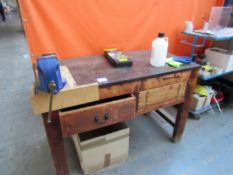 Work Bench with Irwin No. 23 Vice 4in