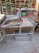 Manual Guillotine, with infeed and protected outfeed