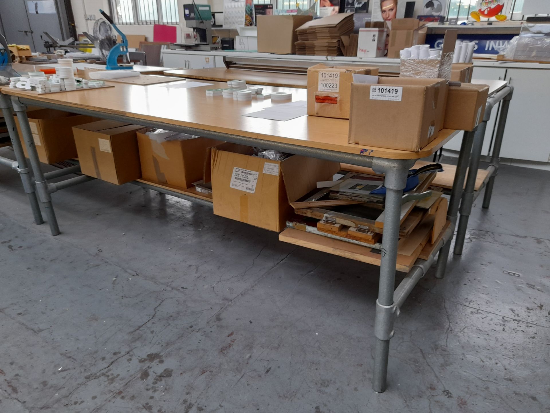 Bespoke Scaffold Worktable, circa 2400mm x 1050mm