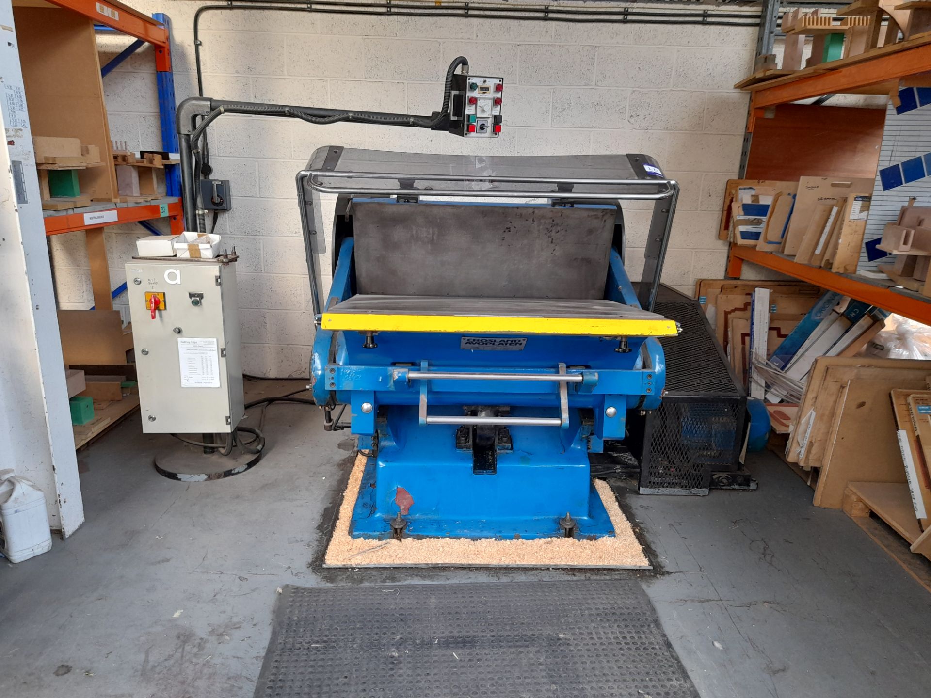 Crosland Avoplaten AVO/C/52 Cutting Platen, number 205/PC, year of manufacture September 1988,