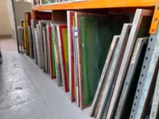 Quantity of Various Screens, circa 67, to shelf (racking excluded)