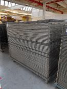 Mobile Drying Rack, circa 1600mm x 1050mm, 50 trays