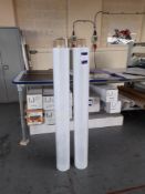 Approximately 11 - Rolls of Intercoat Gloss & Matt Laminate stock, as photographed