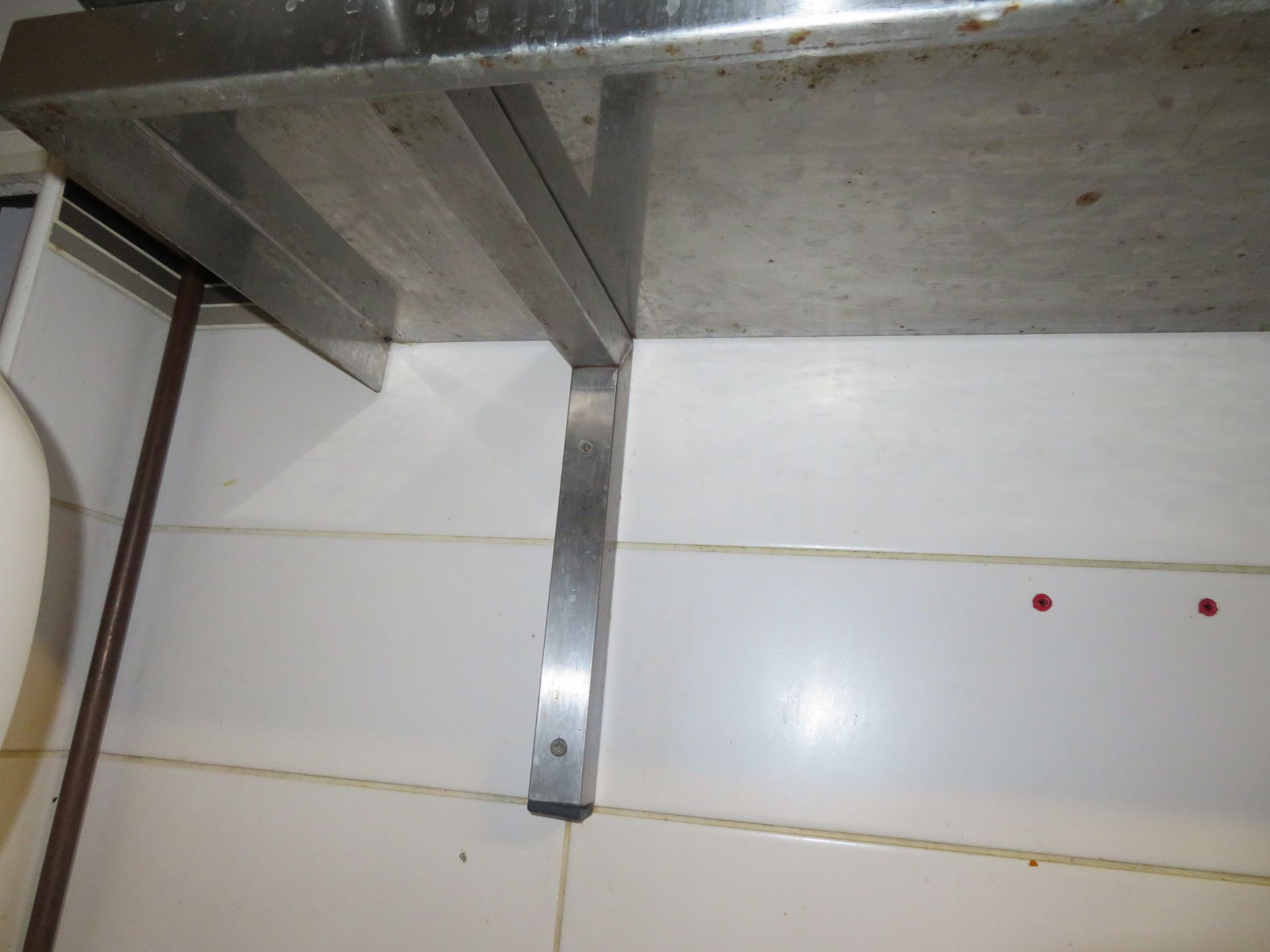 Qty Stainless Steel Trays and 2 x Stainless Steel Wall Shelves - Image 6 of 6