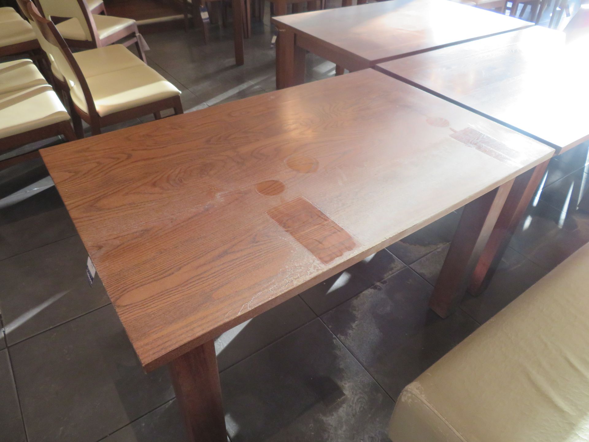 3 x Rectangular Dining Tables (1200 x760mm) - Image 2 of 3