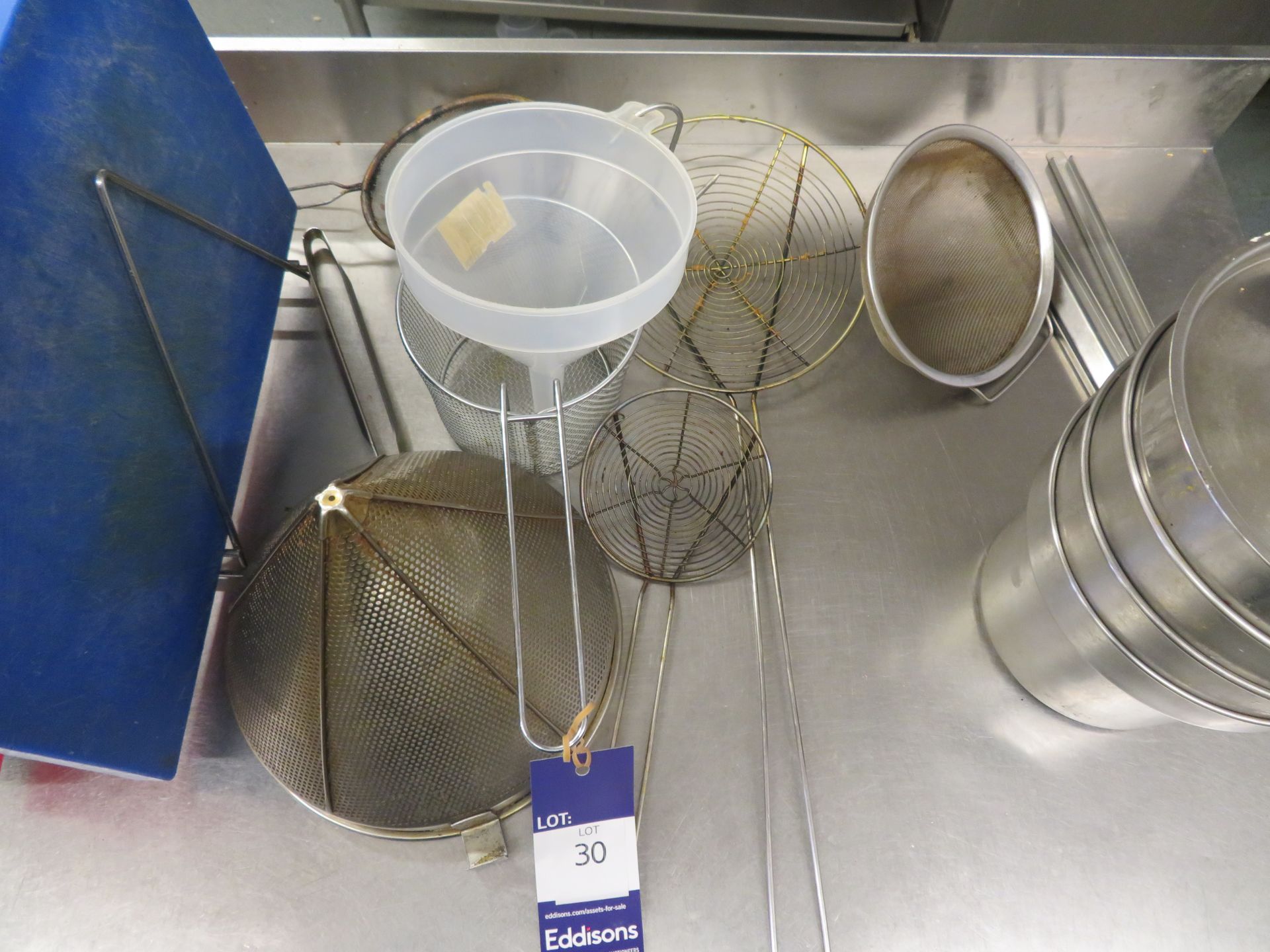 3 x Chopping Boards, Sieves and Bain-Marie Pots - Image 3 of 3