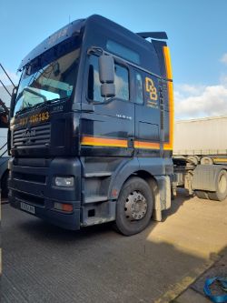 MAN Tractor Unit, Dennison Trailers, Portacabins & Shipping Container