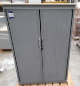 Tambour fronted office cabinet (1500 x 1000 x 430), as lotted to pallet