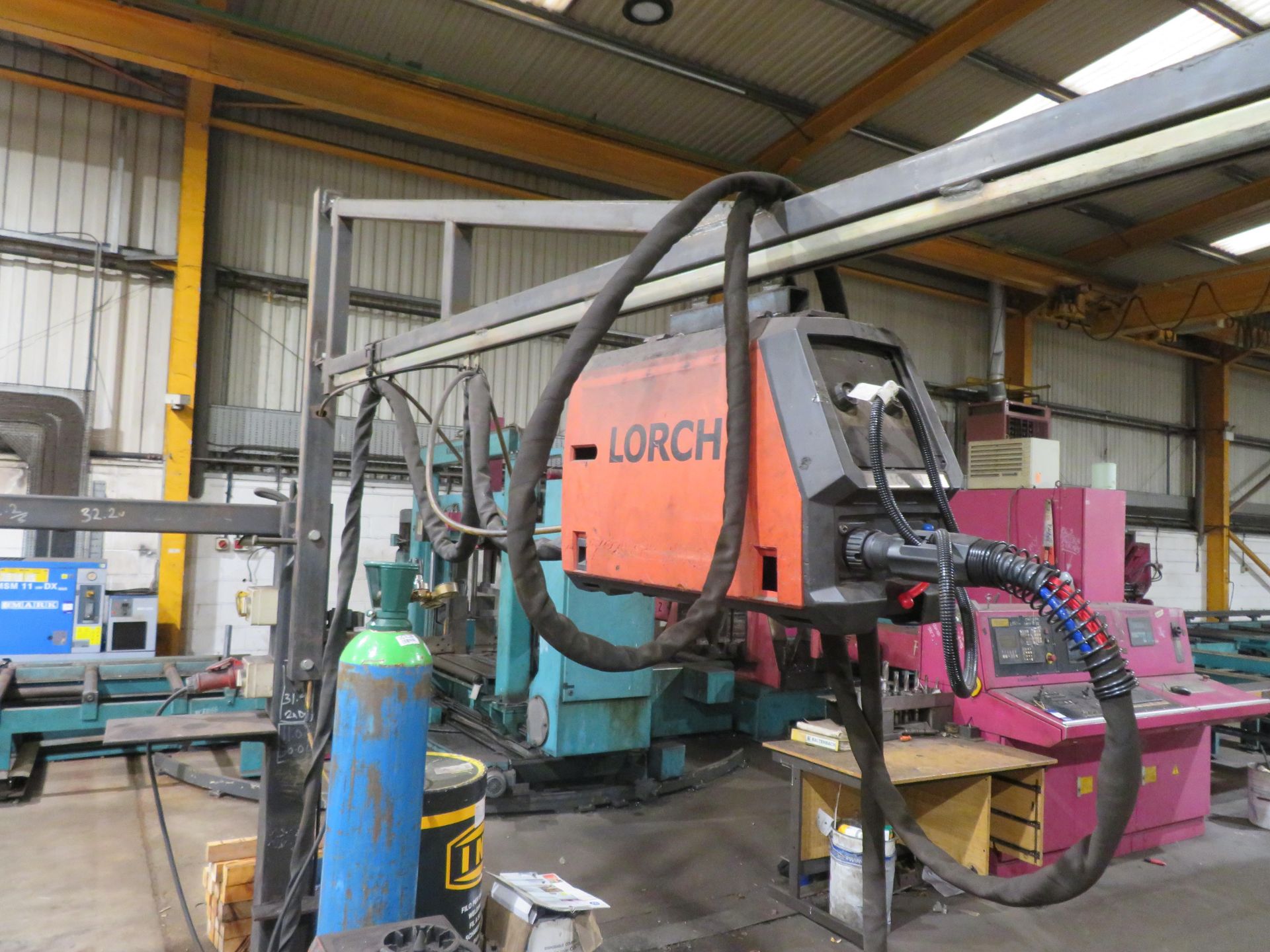 Lorch Micromig 500 welder with wire feed & swing jib (gas bottle not included) - Image 3 of 3