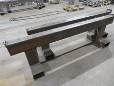 2x box section steel trestles (2400 x 150 x 700mm H)