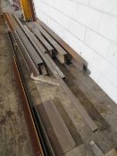 Steel offcuts including: Angle up to 100 x 100 x 4280mm; Channel up to 150 x 75 x 3840mm; Box sectio