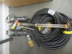3x Angle grinders (spares or repairs, cutting torch, electric cable etc)