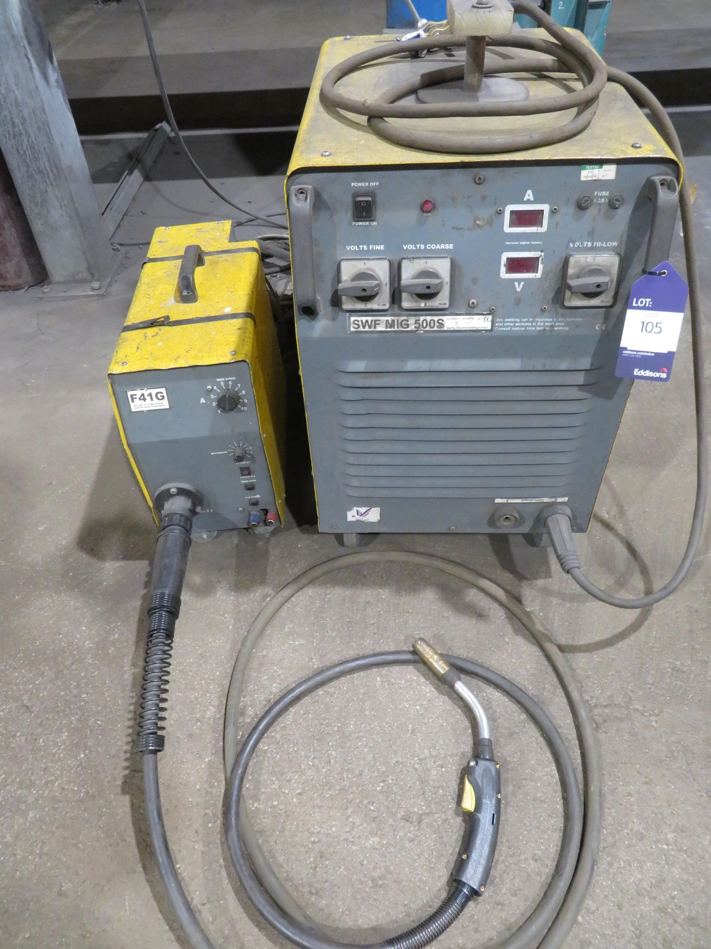 Tecarc SWF Mig 500s welder with F41G wire feed (gas bottle not included)