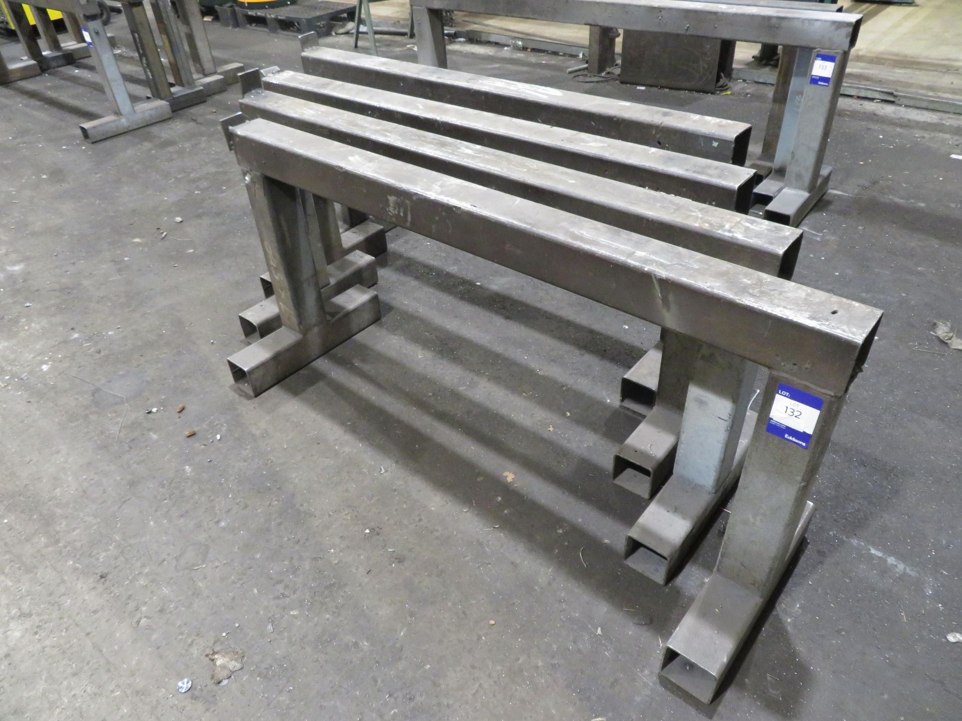 4x box section steel trestles (1500 x 100 x 700mm High)