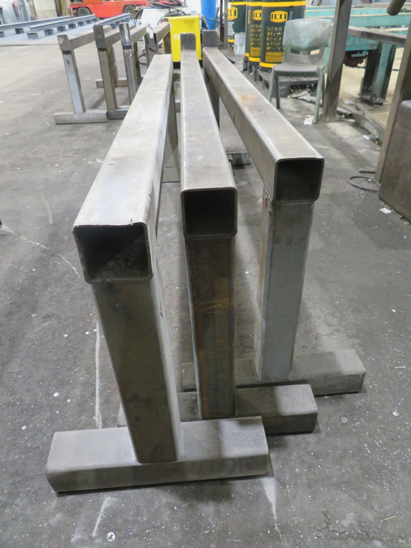 3x box section steel trestles (2000 x 100 x 700mm High) - Image 2 of 2