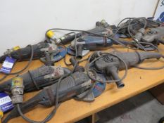 8x Bosch angle grinders (spares or repairs)