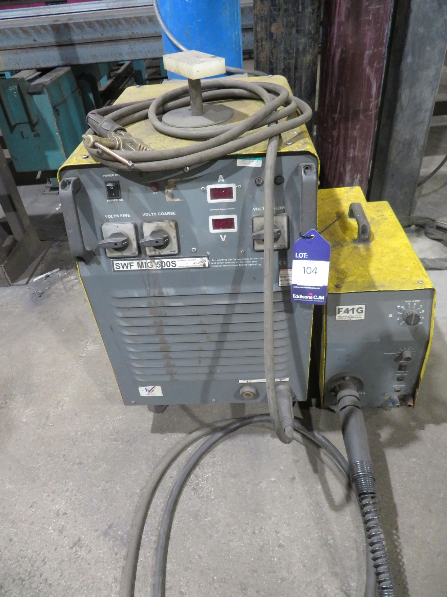 Tecarc SWF Mig 500s welder with F41G wire feed (gas bottle not included)