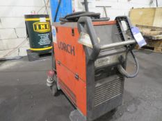 Lorch Micromig 500 welder with wire feed & swing jib (gas bottle not included)