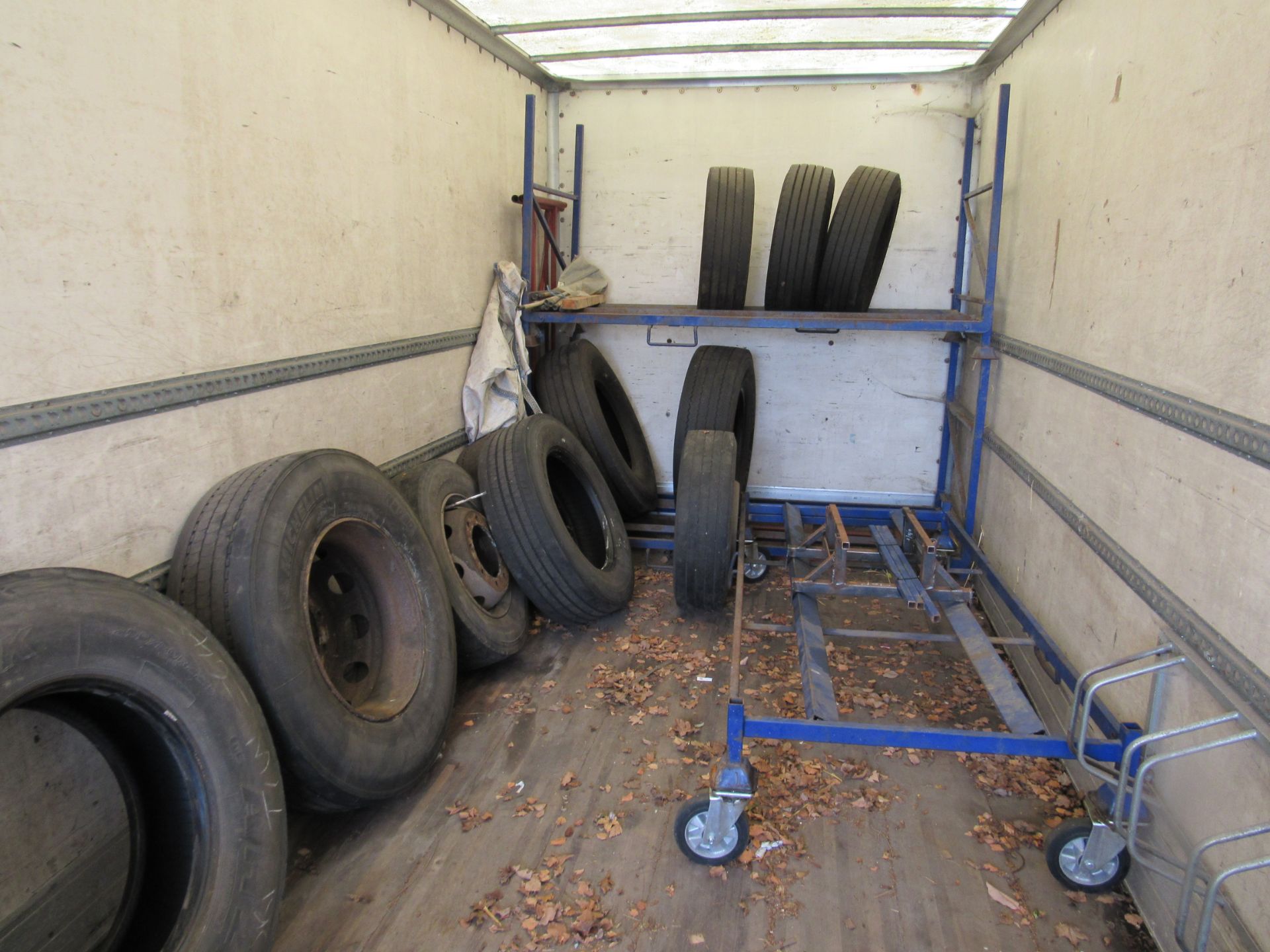 Quantity of Various Tyres, approx. 17 (some scrap), with 2 x Tyre Racks - Image 3 of 3