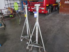 2 Somers Totalkare 7.5t Vehicle Axle Stands, Serial Numbers 08-13-030, 08-13-017