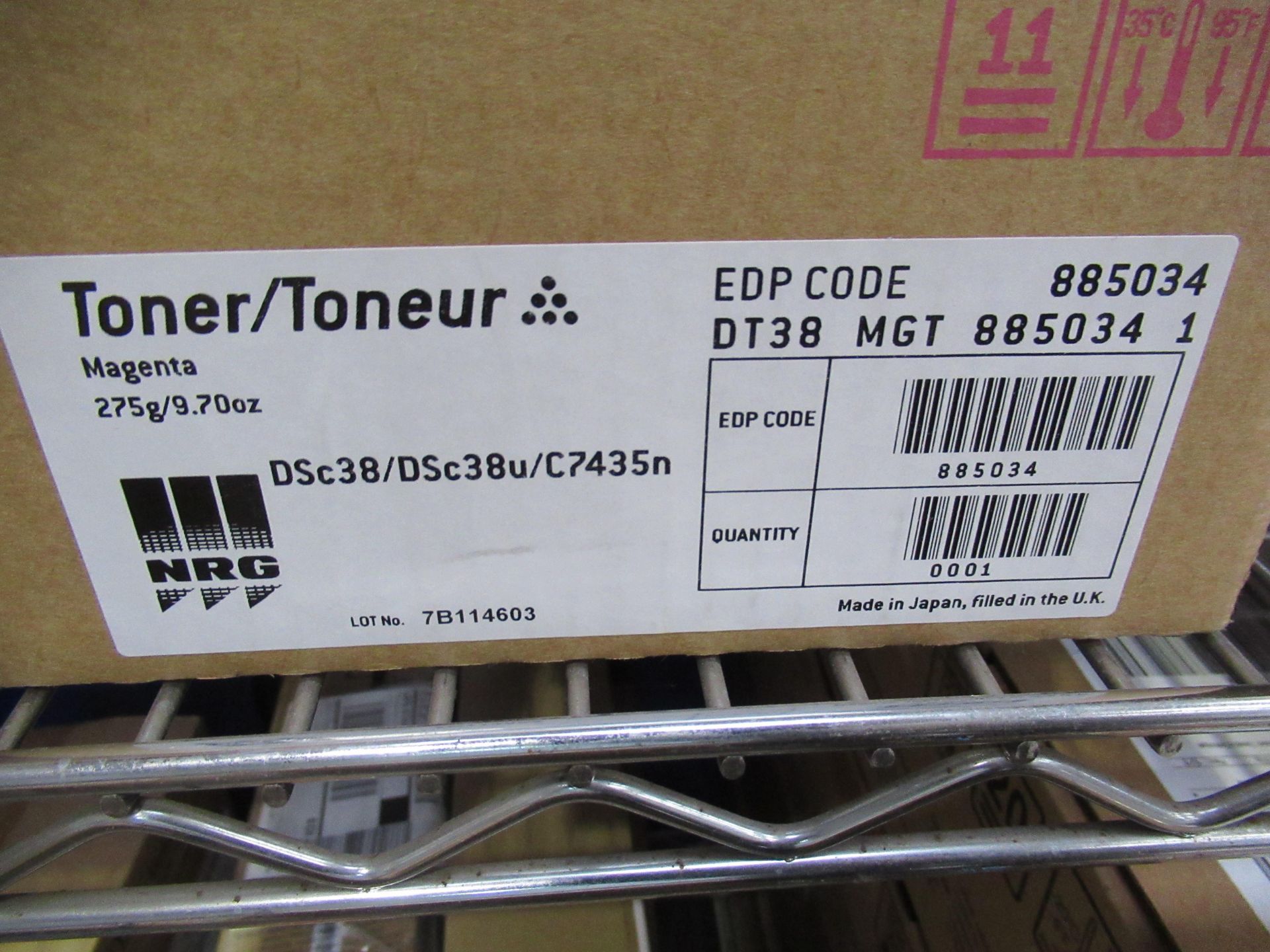 5x NRG toner cartridges- 2x 885034 (magenta) 3x 885033 (yellow) - Image 2 of 3