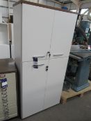 Four door cabinet together with a two door cabinet