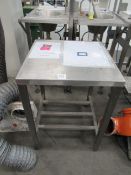 Stainless steel table (600mm x 600mm)