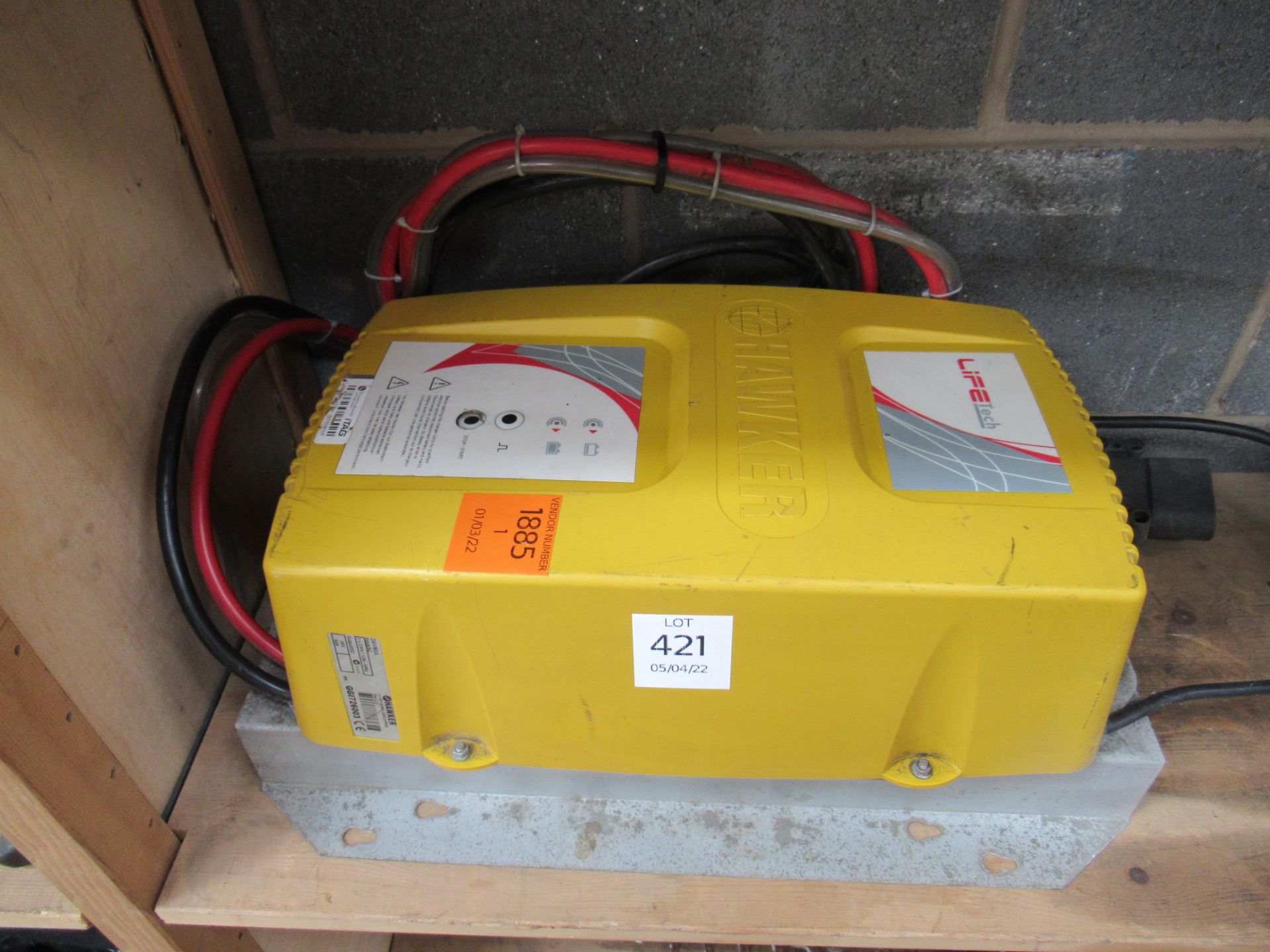 A Hawker Life Tech Forklift Battery Charger