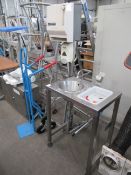 4x stainless steel sanitising stations