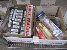 2x boxes of various modelling spares and components