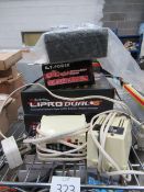 3x Balance charger/dischargers, two chargers and a Tandy multitester